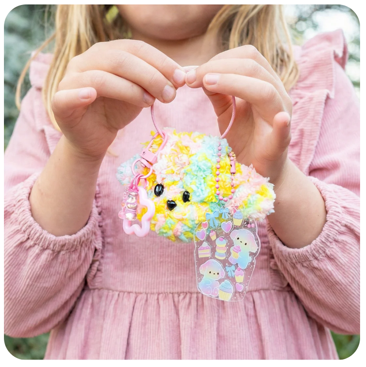Tiger Tribe - Bag Charm Kit - Fluffy Dog