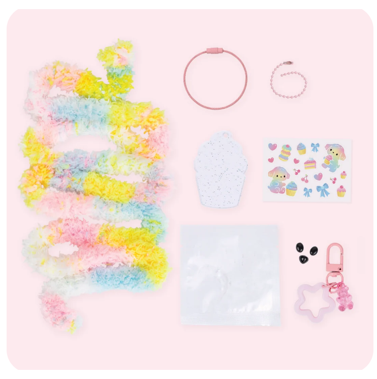 Tiger Tribe - Bag Charm Kit - Fluffy Dog