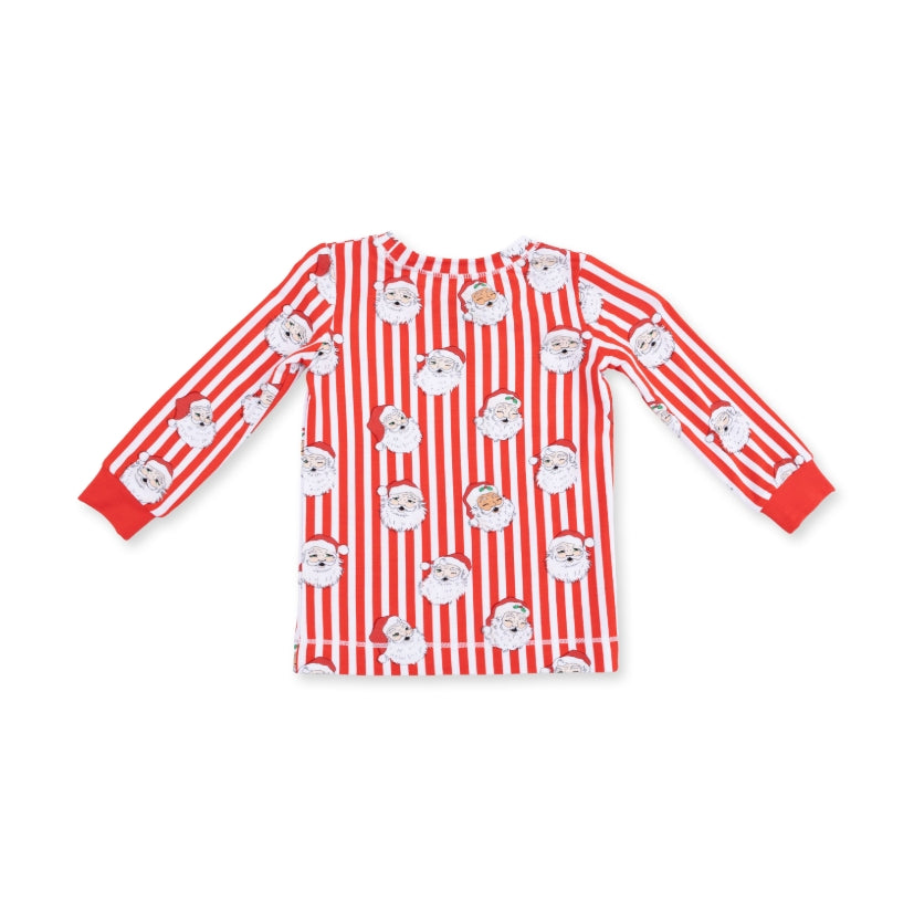 Angel Dear - Vintage Santa Stripe L/S Loungewear Set