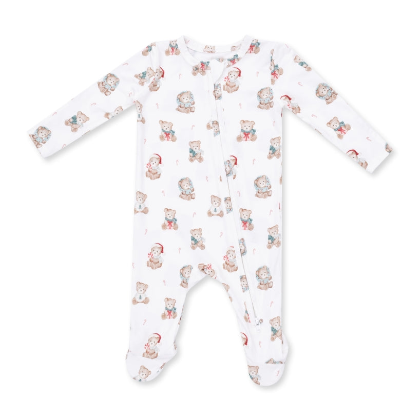 Angel Dear - Christmas Teddy Bears Uni 2 Way Zipper Footie