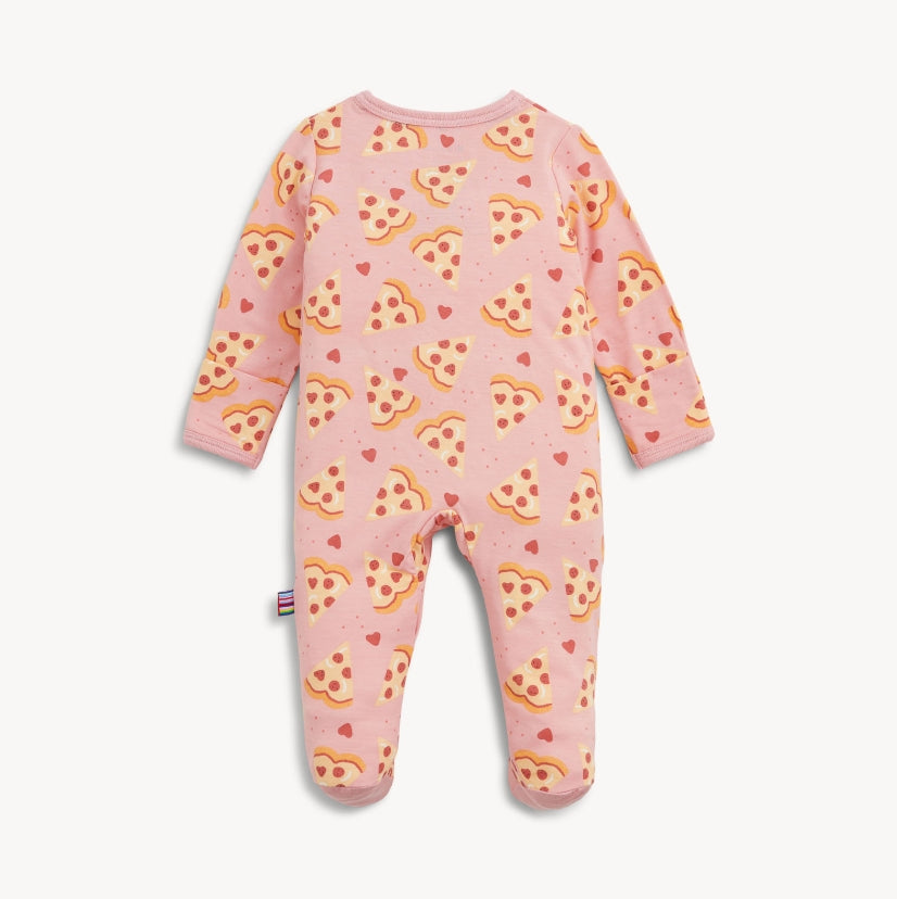 Magnetic Me - Pizza My Heart Pink Modal Footie