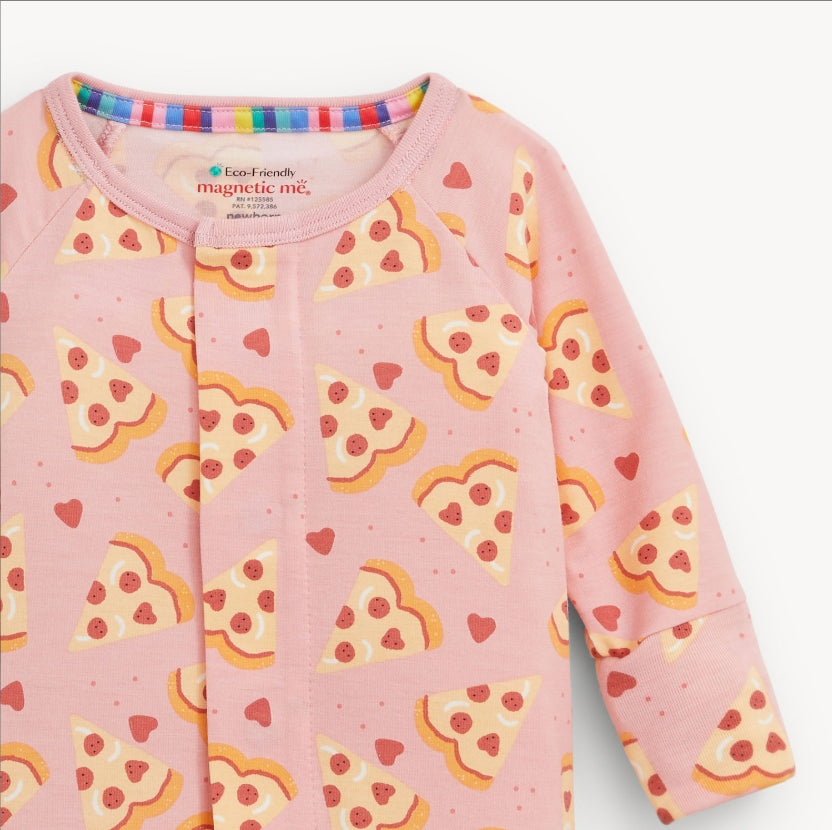 Magnetic Me - Pizza My Heart Pink Modal Convertible Coverall
