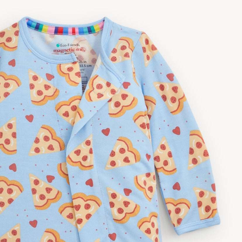 Magnetic Me - Pizza My Heart Blue Modal Footie