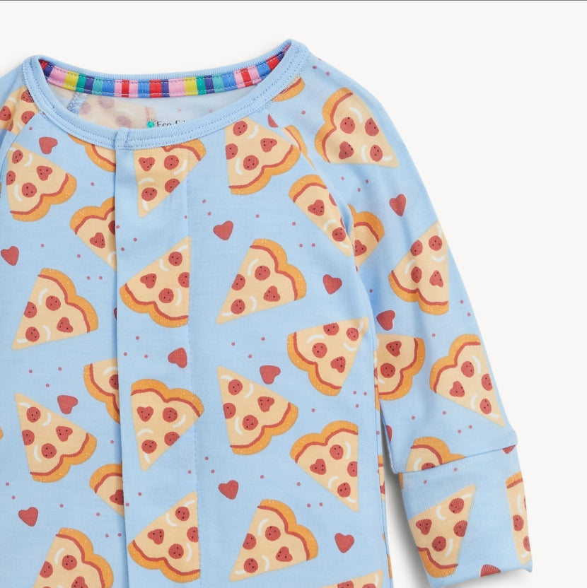 Magnetic Me - Pizza My Heart Blue Modal Convertible Coverall