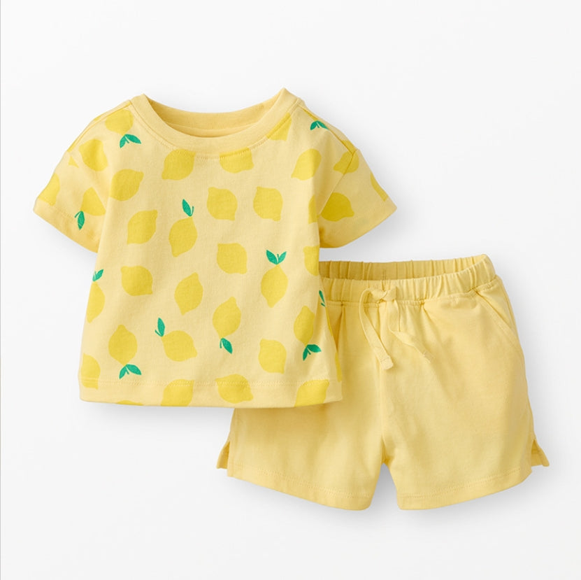 Hanna Andersson - Lemons Tee & Short Set