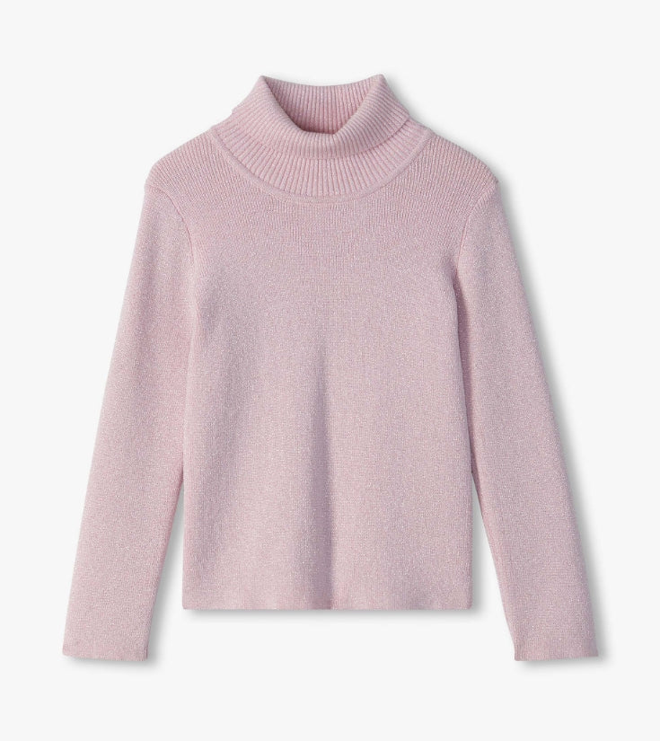 Hatley - Pink Glitter Turtleneck