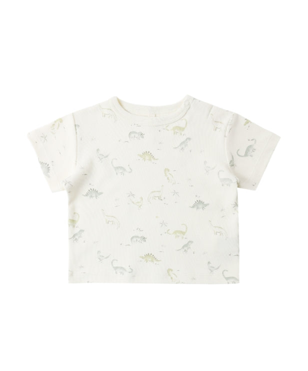 Quincy Mae - Boxy Tee || Dinosaur