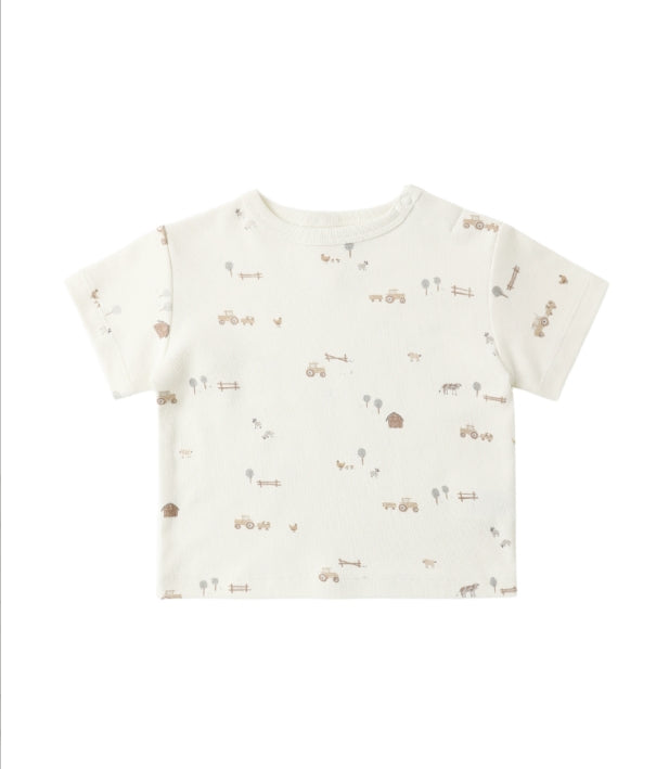 Quincy Mae - Boxy Tee || Farm