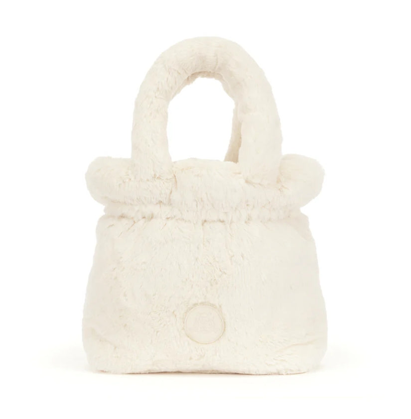 Jellycat - Rufferty Black and Cream Puppy Handbag (limit 1)