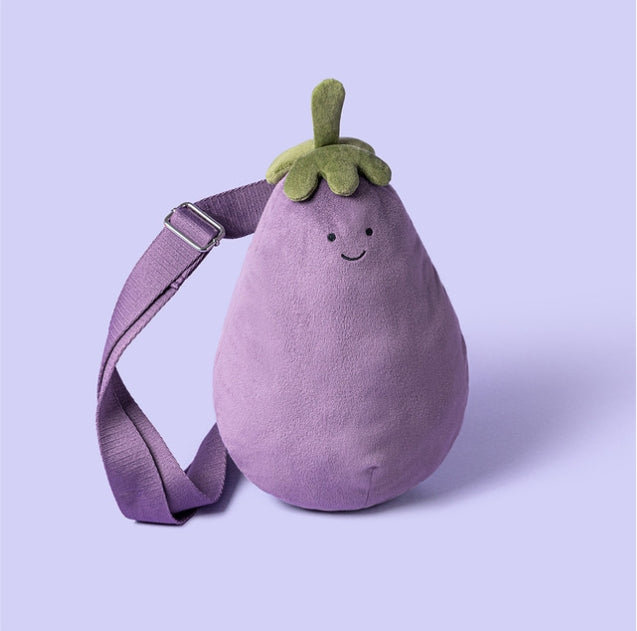 Jellycat - Amuseables Aubergine Eggplant Bum Bag (limit 1)