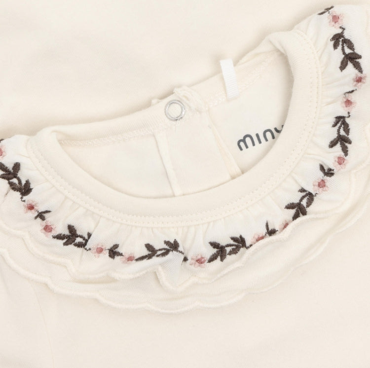 Minymo - Long Sleeve Bodysuit (Seedpearl)