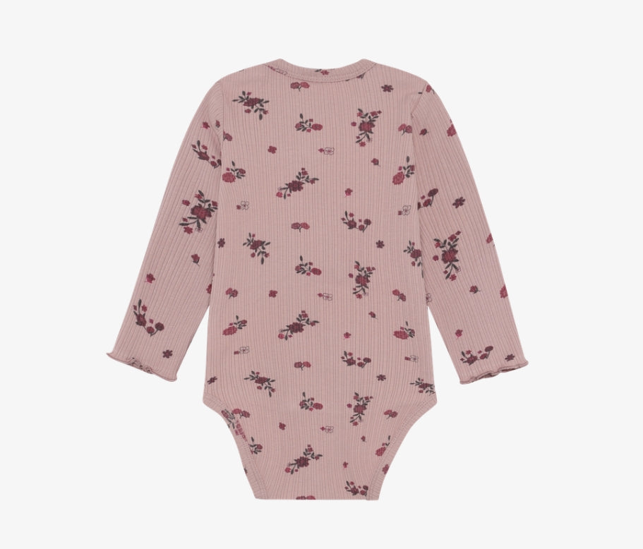 Minymo - Long Sleeve Ribbed Bodysuit (Fawn)