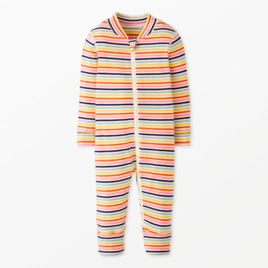 Hanna Andersson - Multi Stripe - 2-Way Zip Sleeper in Hannasoft