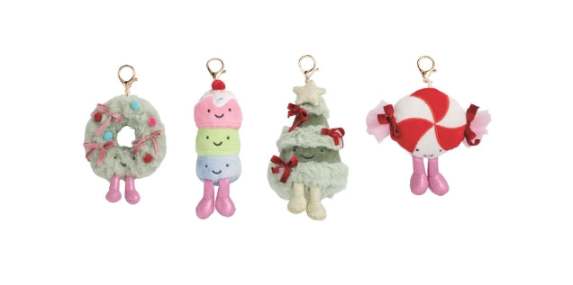 Mudpie - Holiday Plush Bag Charms (Assorted)