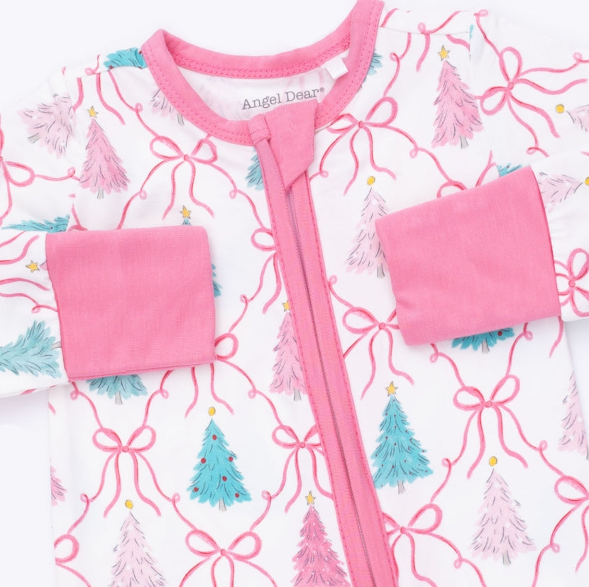 Angel Dear - Bow Trellis Tree Convertible Romper