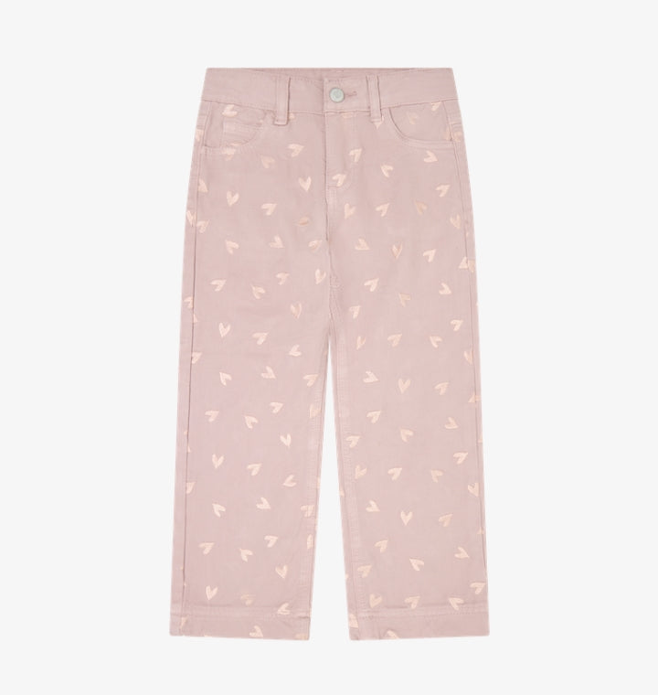 Minymo - Heart Twill Pants (Fawn)
