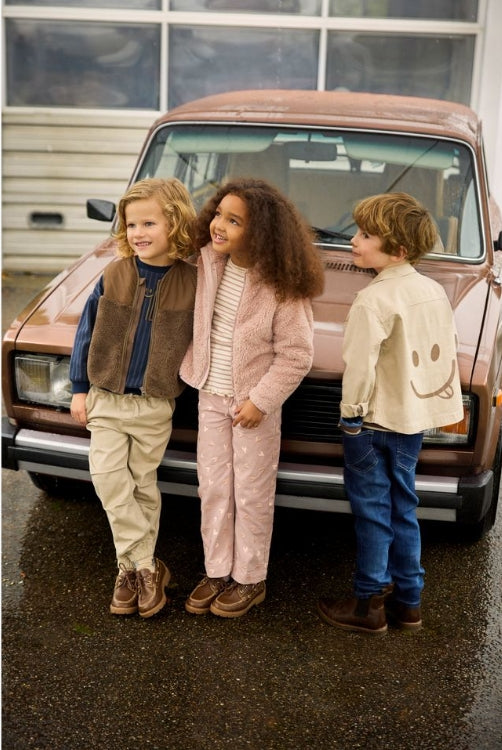 Minymo - Heart Twill Pants (Fawn)