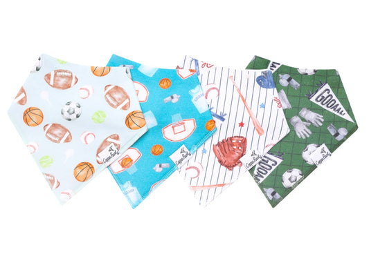 Copper Pearl - Sports Medley Bandana Bib Set (4-pack)