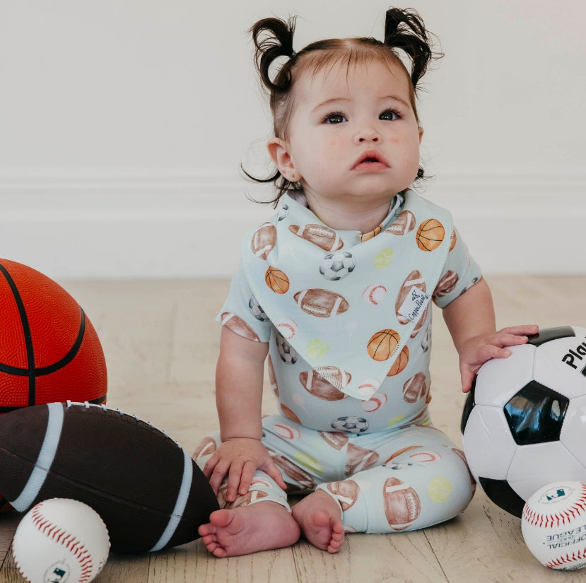 Copper Pearl - Sports Medley Bandana Bib Set (4-pack)