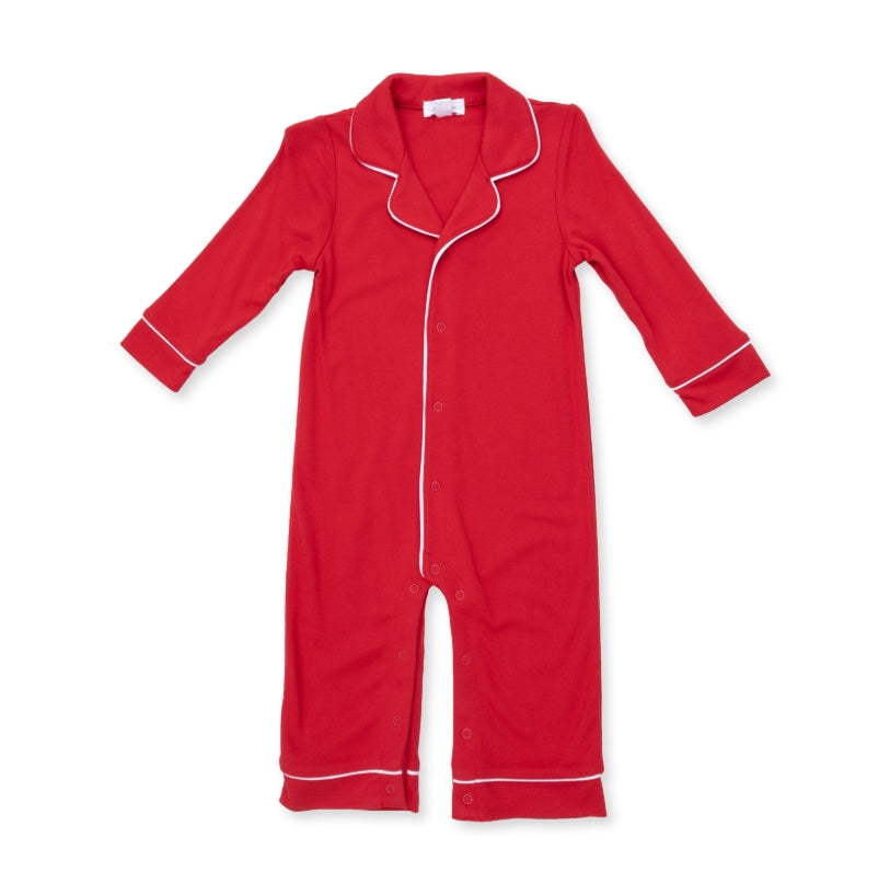 Angel Dear - Ribbon Red Long Sleeve Coat Style Romper