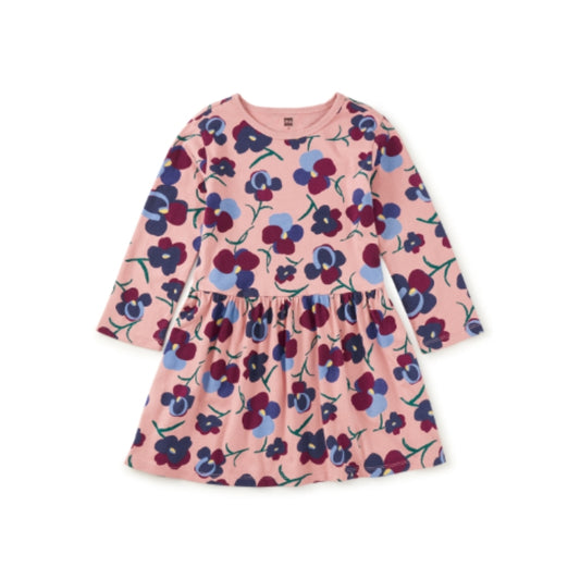 Tea Collection - Long Sleeve Skirted Dress