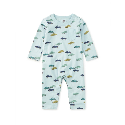 Tea Collection - Long Sleeve Pocket Baby Romper
