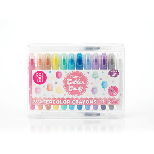 Do-A-Dot-Art! - Cotton Candy Shimmer Watercolor Crayons 12pk