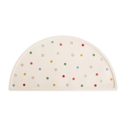 Mushie - Silicone Place Mats: Smiley Face