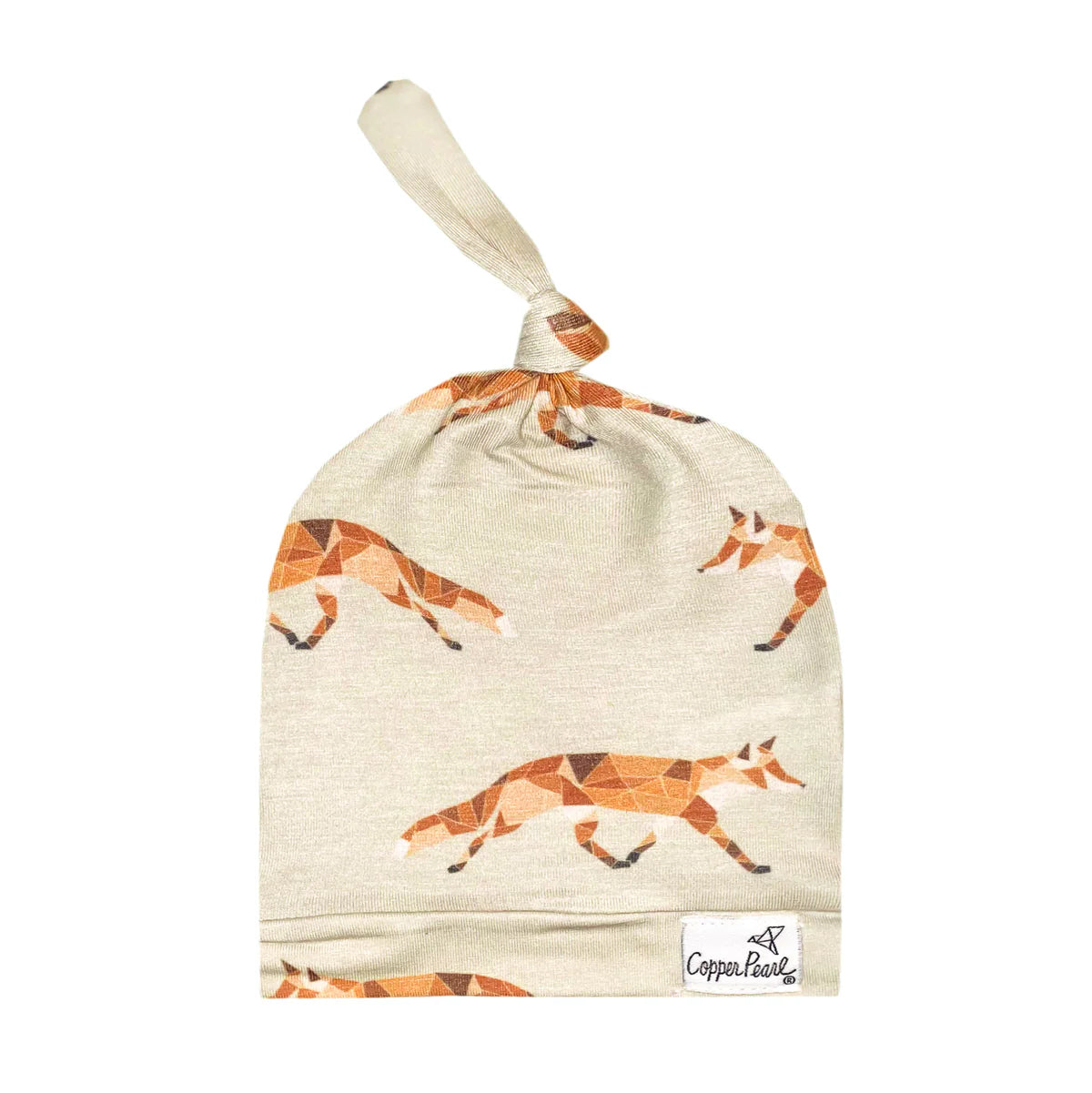Copper Pearl - Top Knot Hats (0-4 months)