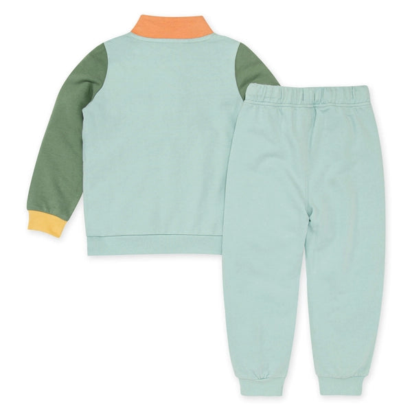 Burt's Bees Baby - Color Blocked French Terry Top & Pant Set