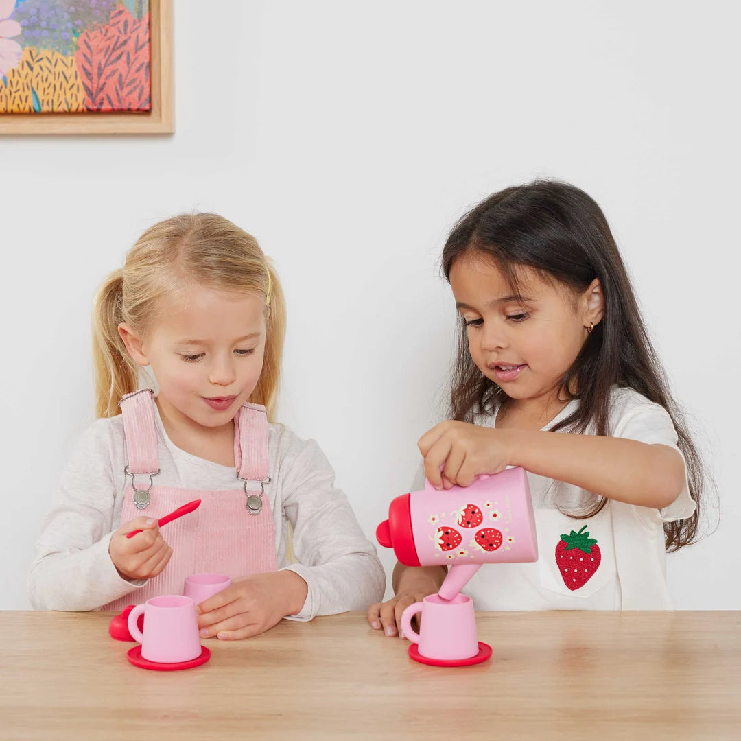 Tiger Tribe - Silicone Tea Set - Strawberry Patch