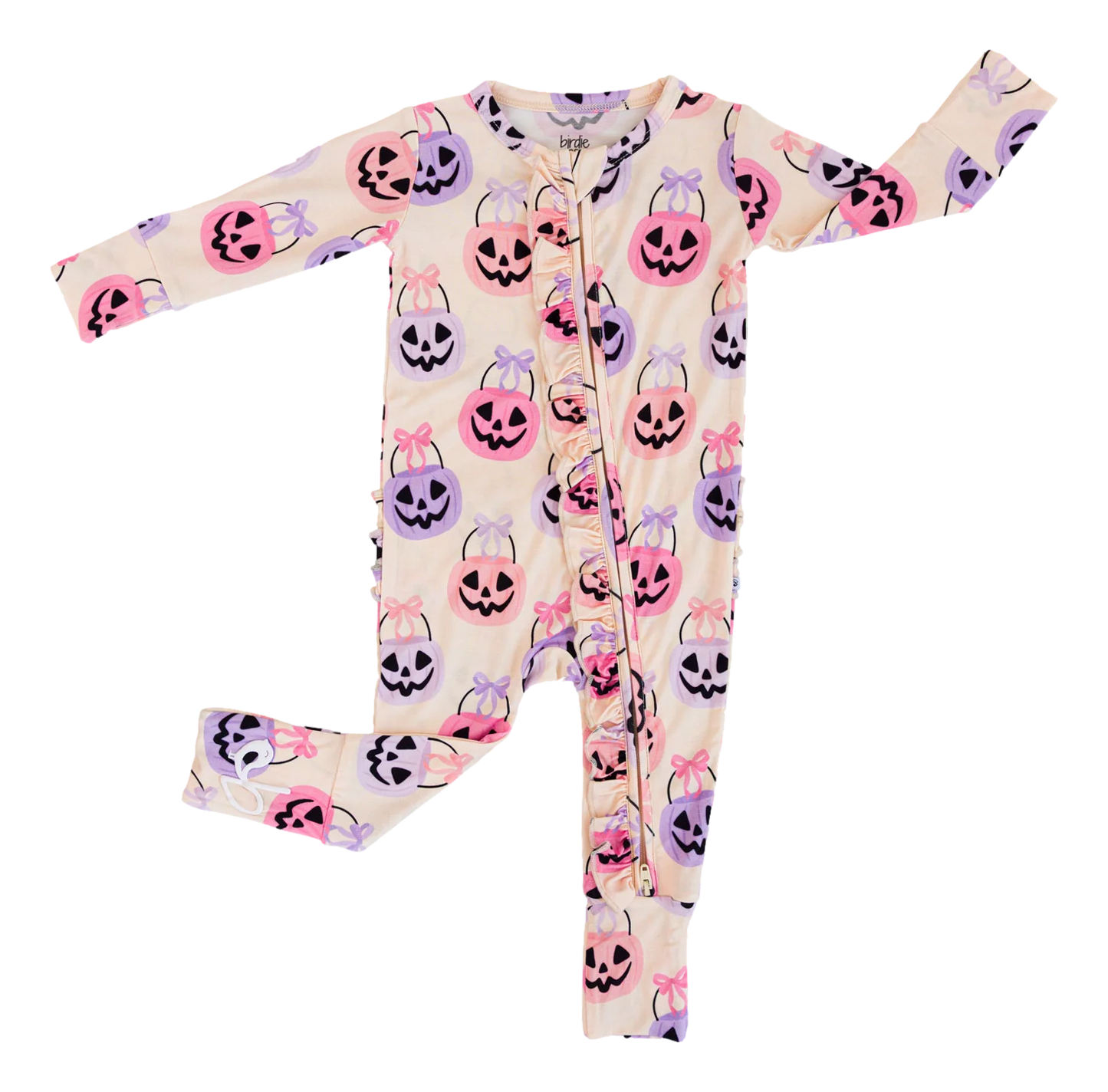 Birdie Bean - Trick or Sweet Ruffle Convertible Romper PJ