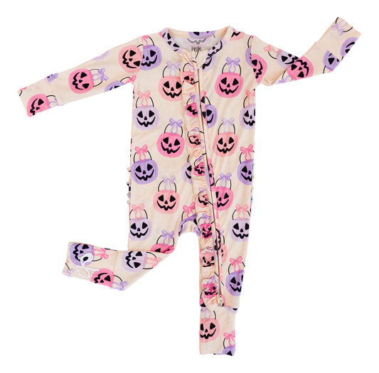 Birdie Bean - Trick or Sweet Ruffle Convertible Romper PJ
