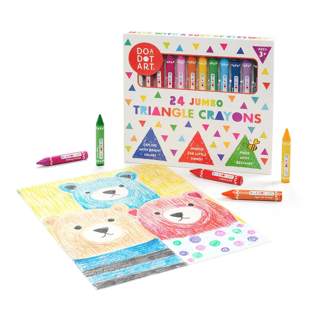 Do-A-Dot-Art -Jumbo Triangle Beeswax Crayons (24 Pk)