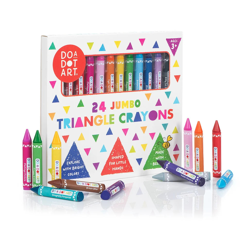 Do-A-Dot-Art -Jumbo Triangle Beeswax Crayons (24 Pk)