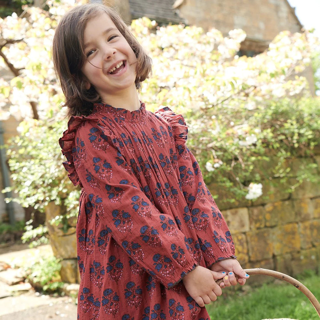 Pink Chicken - Red Autumn Strawflower | Jaipur Dress