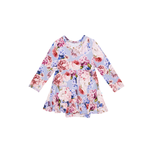 Posh Peanut - Annie Ruffled Twirl Bodysuit Dress