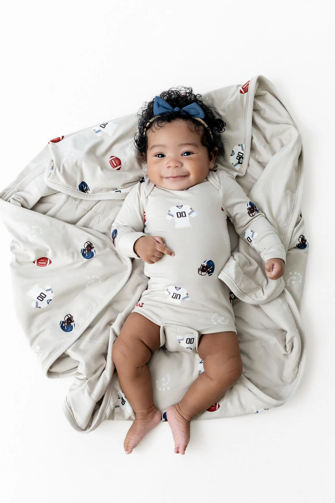 Kyte Baby - Baby Blanket in Vintage Football 1.0