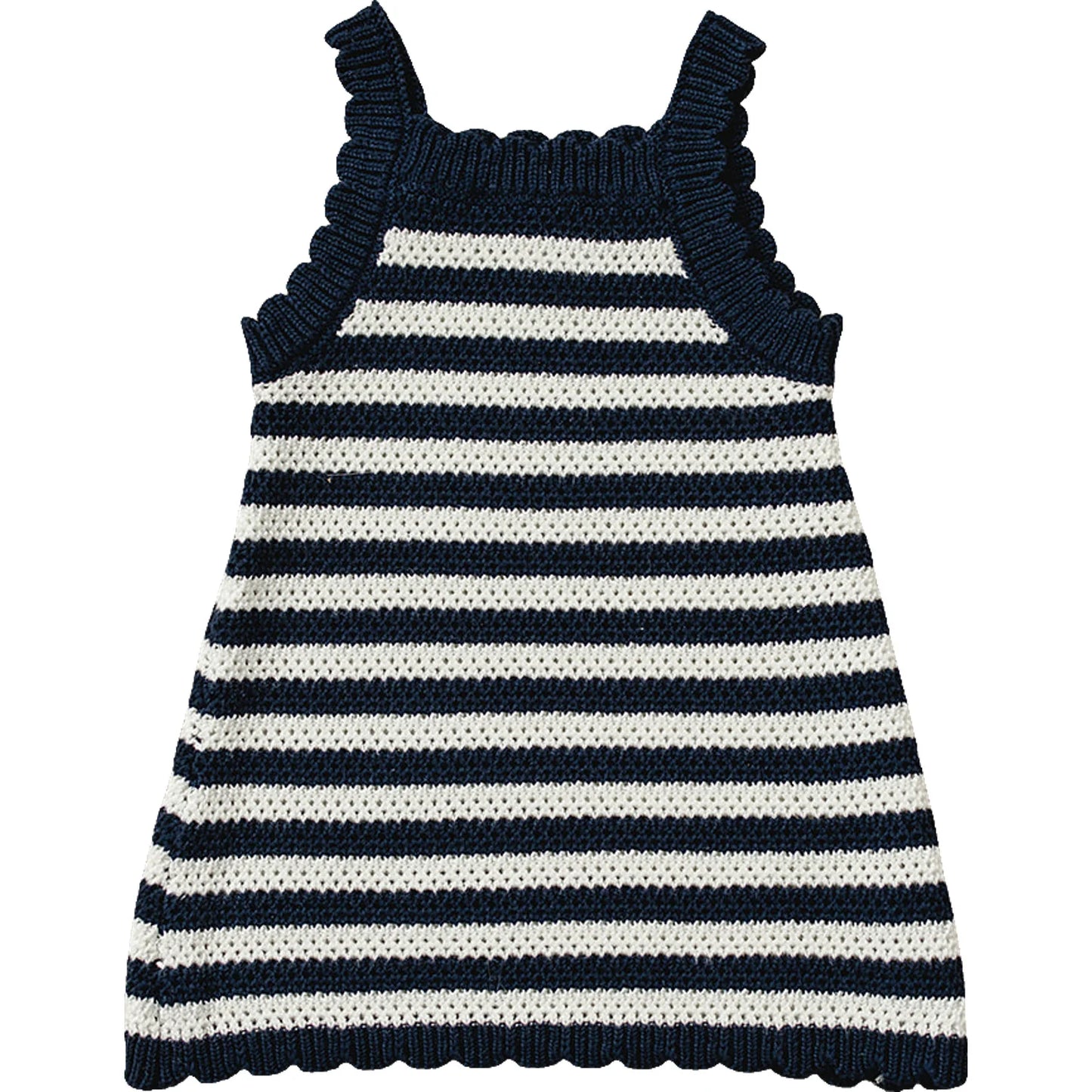 Mebie Baby - Navy Stripe Knit Tank Dress