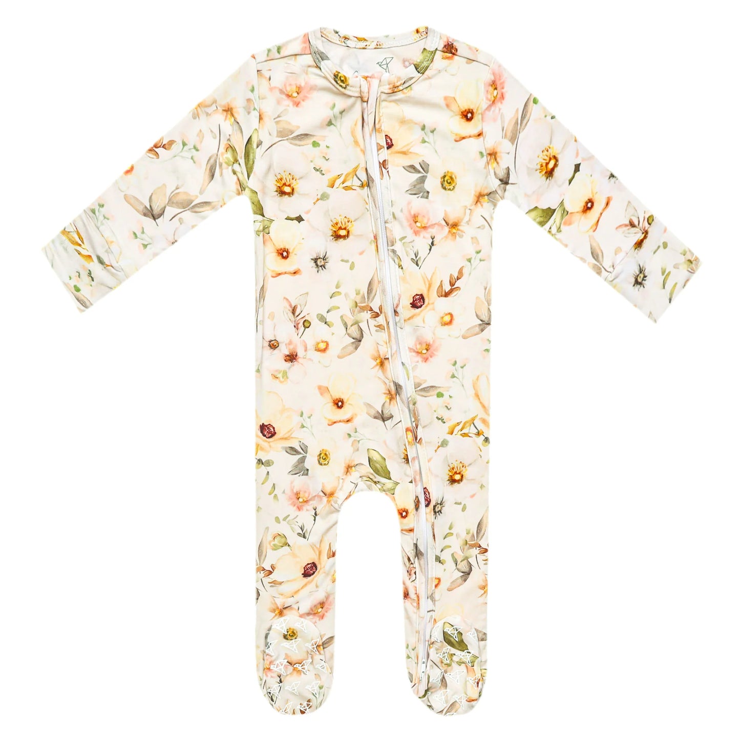 Copper Pearl - Angelique Bamboo Zip-Up Footie