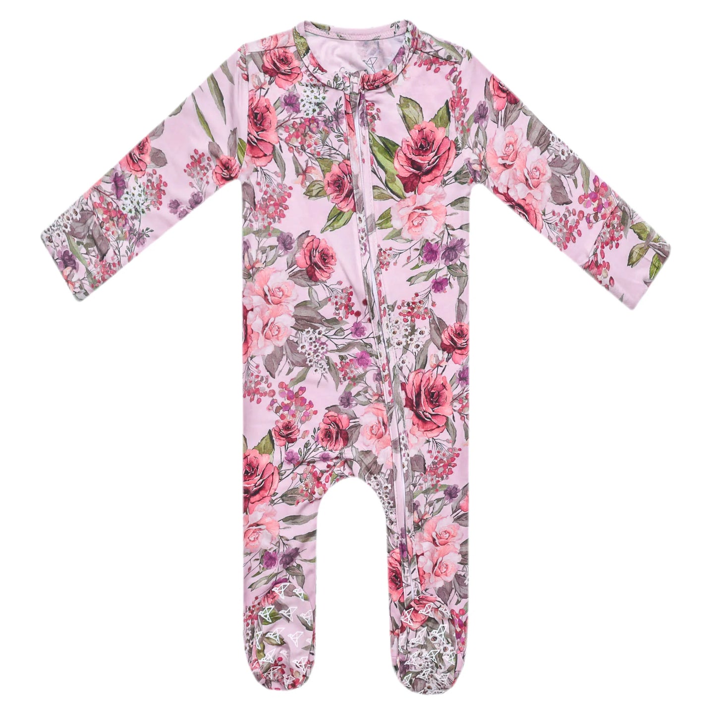 Copper Pearl - Deborah Bamboo Zip-Up Footie