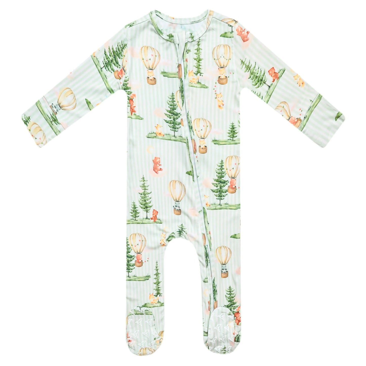 Copper Pearl - Forest Explorer Bamboo Zip-Up Footie