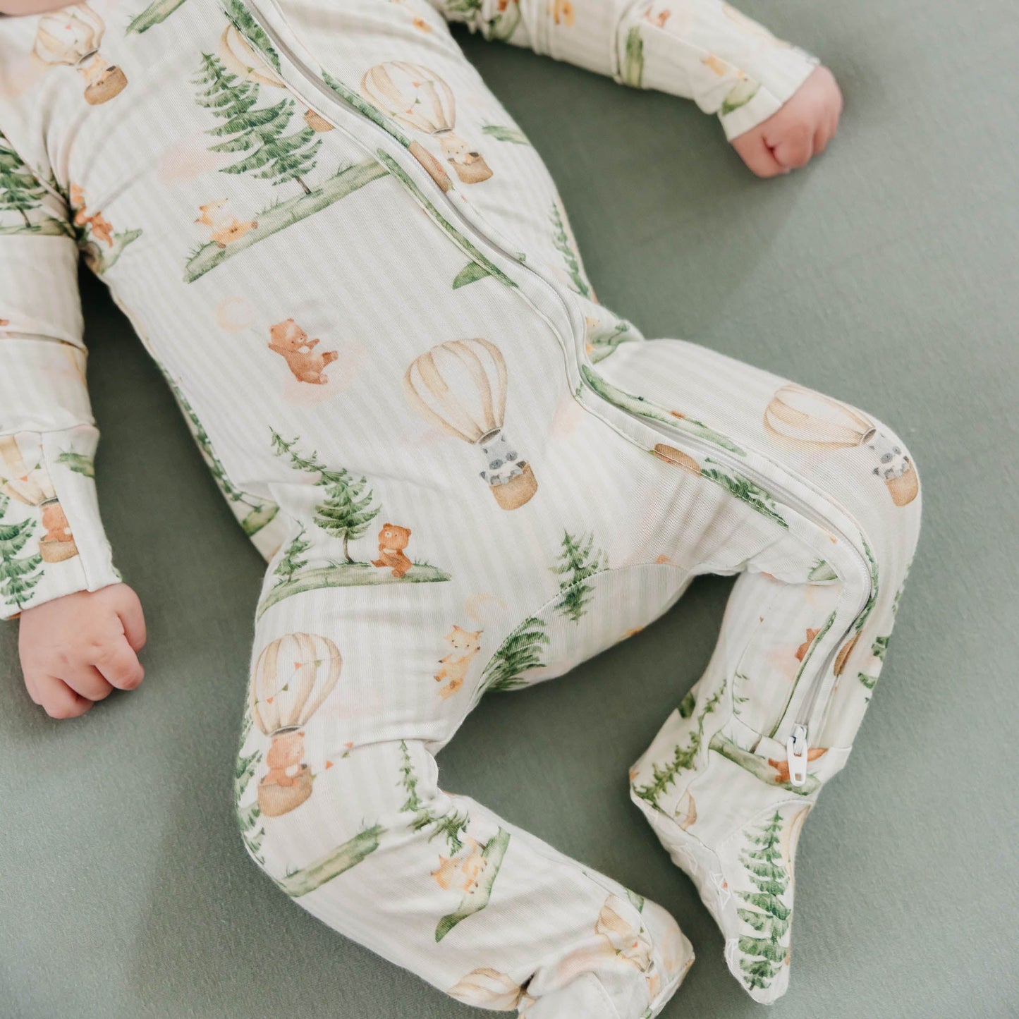 Copper Pearl - Forest Explorer Bamboo Zip-Up Footie