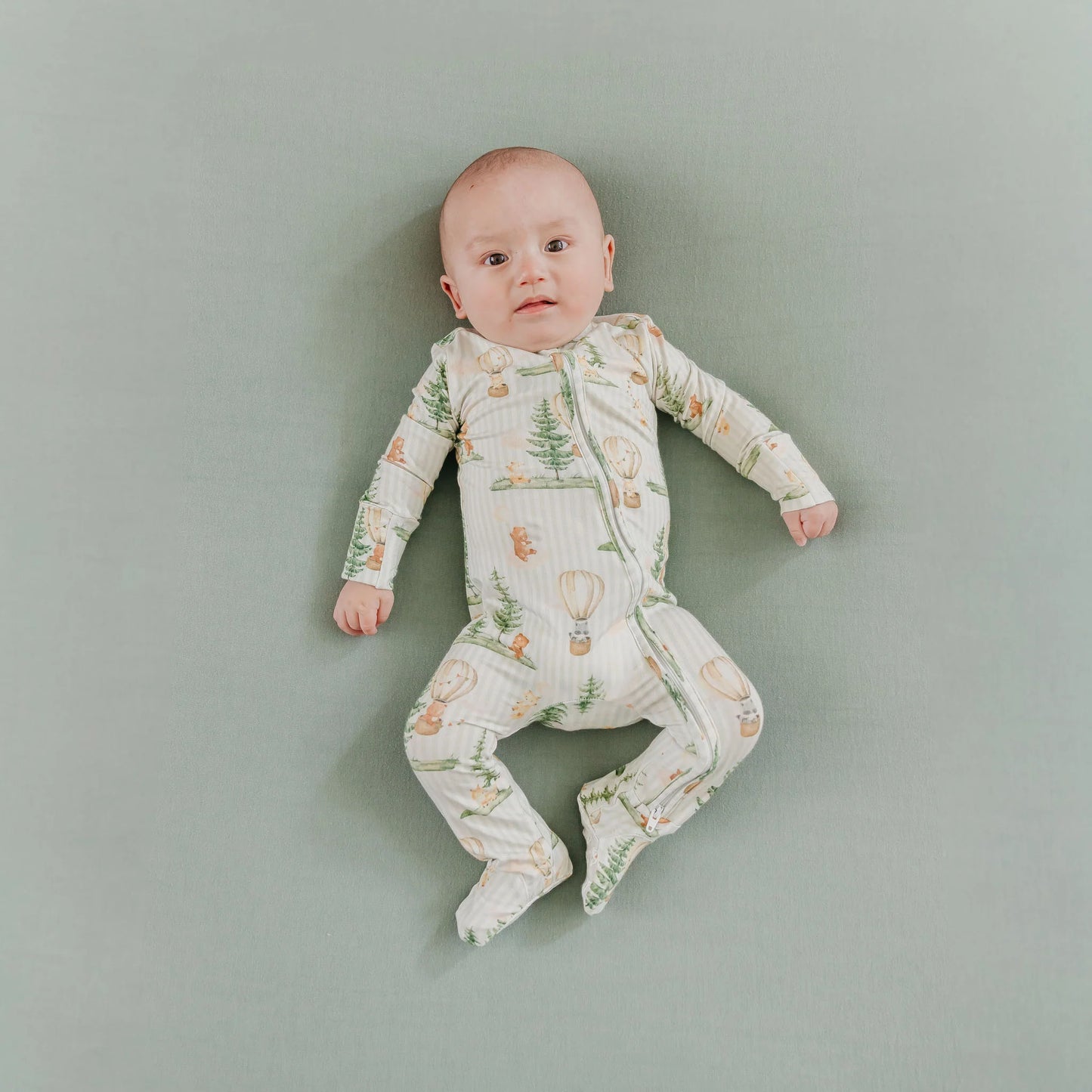 Copper Pearl - Forest Explorer Bamboo Zip-Up Footie