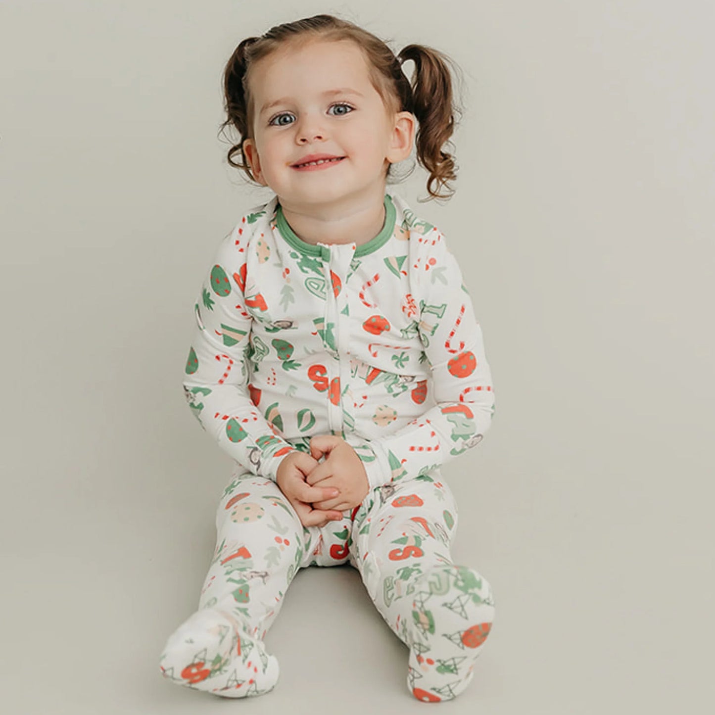 Copper Pearl - Elf Zip-Up Footie Pajama