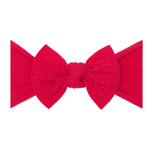 Baby Bling Bows - Baby Bling® The Original Knot soft nylon headband: Cranberry