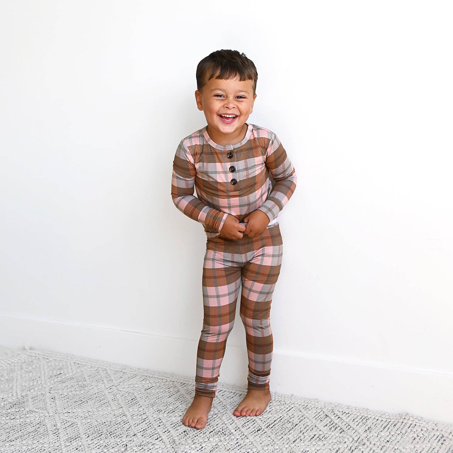 Gigi and Max - Asher TWO PIECE Bamboo Plaid PJ Set