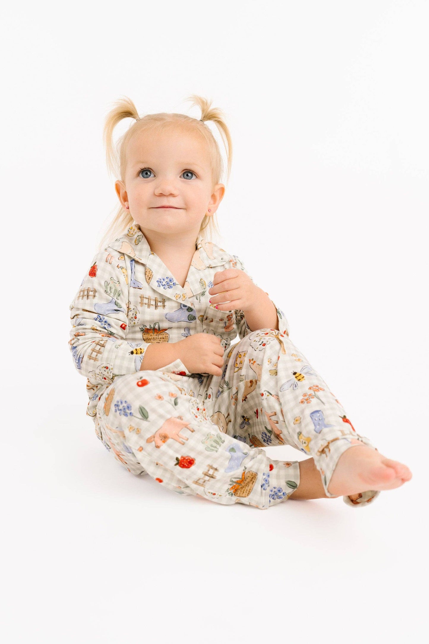 Little One Shop - Farm Days Bamboo PJ Button Up Set