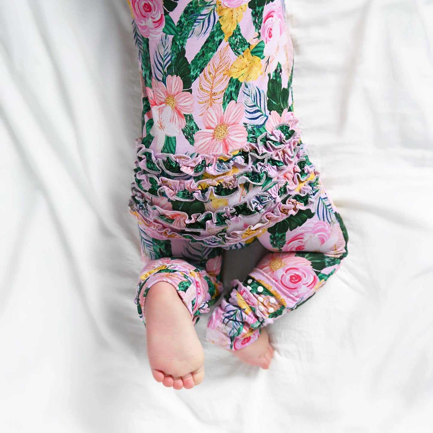 Gigi and Max - Luana Ruffle Zip Bamboo One Piece Floral
