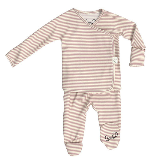 Bonsie Skin to Skin Babywear - Footie - Berry Twist